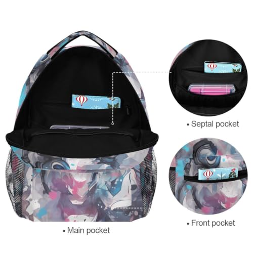 Sac à dos scolaire lapin anti mal de dos pour élèves stylés