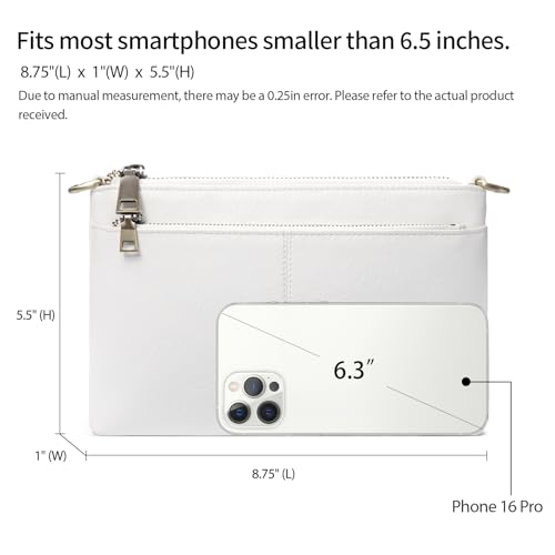 Image of SENDEFN PU Leather Crossbody Bag for Women Small Clutch Purses Crossbody Shoulder Handbag Wallet Purses RIFD Card Slots