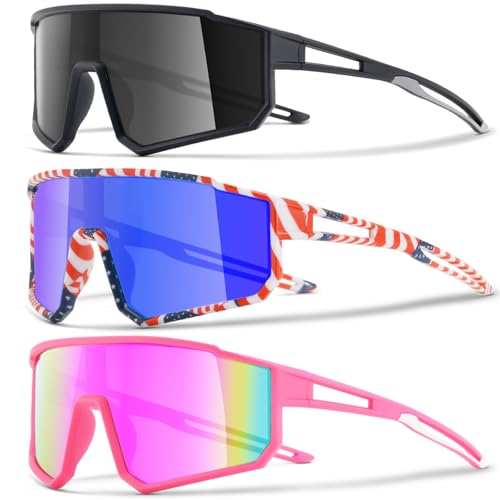 CMBJJU 2PACK Kids Sunglasses,Sports Sunglasses For Boys Girls Age 8-14