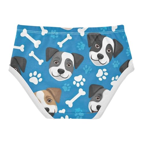 Dogs Blue White Bones Prints Toddlers Underwear Floral 2t Cotton Girl Panties Cute Bright Briefs Underpants2