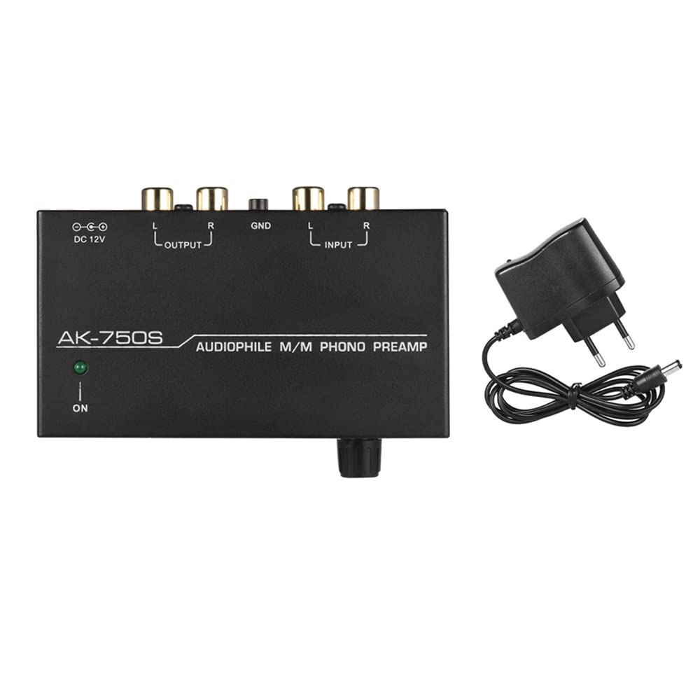 Preamplificatore Phono PROZOR - Regolabile, Ingresso/Uscita RCA E TRS, Per Giradischi