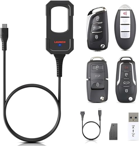 PROGRAMMATORE CHIAVE + CHIAVE * Il set da 4 include: PROGRAMMATORE CHIAVE, USB a TYPEC, LS Nissan (smartcard, 4 pulsanti) - 01, LN Peugeot DS (pieghevole 3 pulsanti) - 01, LE VW SUPER REMOTE CONTROLLER (pieghevole 3 pulsanti) - 01, LE Ford SUPER REMOTE CONTROLLER (pieghevole 4 pulsanti) - 01 Connettore USB a TYPEC: dispositivo per programmatore chiave LAUNCH X431.