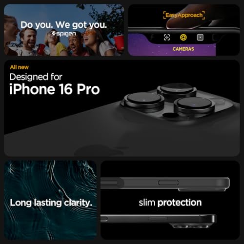 Image of Spigen for iPhone 16 Pro Case, Ultra Hybrid [No Magnet Ring][Anti-Yellowing] - Frost Black