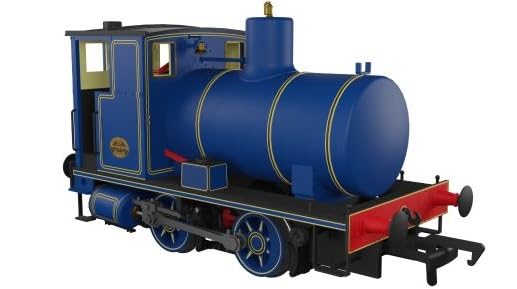Rapido Trains 965502 Andrew Barclay Lokomotywa ogniowa 0-4-0, w linie, niebieski kaledoński, dźwięk DCC, wskaźnik OO