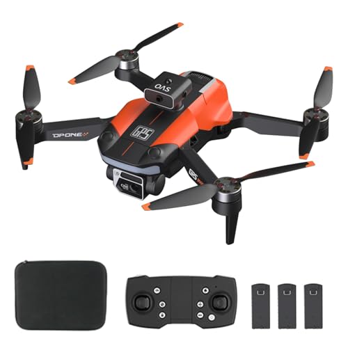 GoolRC GPS Drone with 8K Dual Camera for Adults, 60 Mins Flight with 3 Batteries, Foldable Brushless Motor FPV RC Quadcopter with Carrying Case, Obstacle Avoidance, Auto Return, Optical Flow, Headless Mode, Waypoint Fly