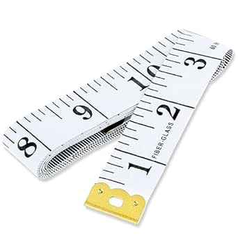 Prasacco 2 Stück Maßband, Flexibles Messband 150 cm/60 Zoll ...