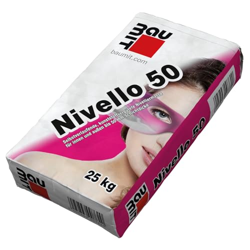 BAUMIT Nivelliermasse Nivello 50 | 25kg Sack Bodenausgleichsmasse Geeignet bei Fußbodenheizung Pumpfähig