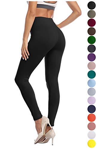 Image of Kotii Women's Soft Full Length Leggings High Waist Ankle Length Leggings Pants Tights