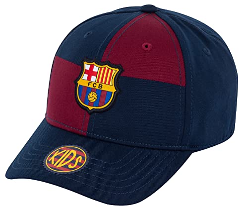 FCB Casquette Enfant Barça - Collection Officielle FC Barcelone - Taille Enfant garçon