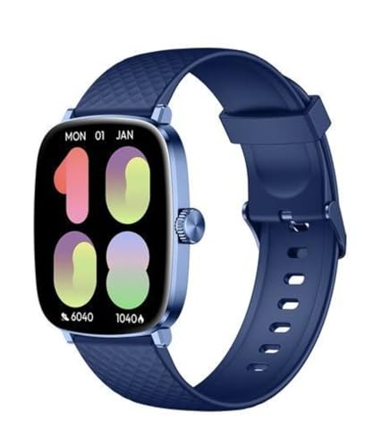 Image of Itel Alpha 2 Pro Smartwatch with 1.96 inch AMOLED Display, 1000 Nits Brightness, IP68 Waterproof, 100+ Watch Faces, 100+ Sports Modes, Multi Health Real-Time Monitor, Bluetooth V5.3 (Midnight Blue)