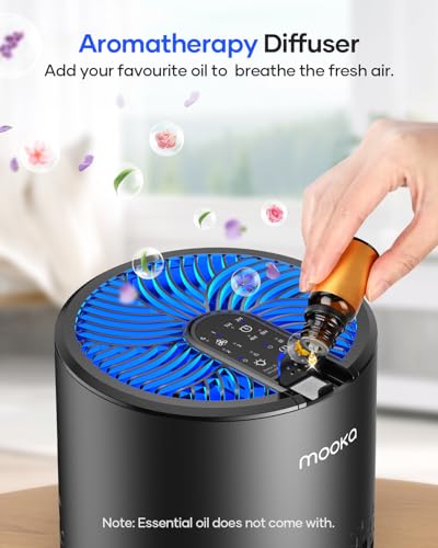Air Purifiers for Bedroom Home, MOOKA HEPA Air Purifier for Home Pets with Fragrance Spong - image 5