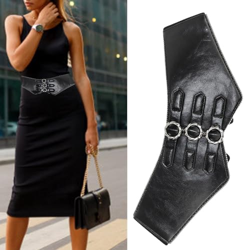 Retros Elastic Wide Waist Belt Comfortable Belt Unique Styles Waistband For Confident Look2