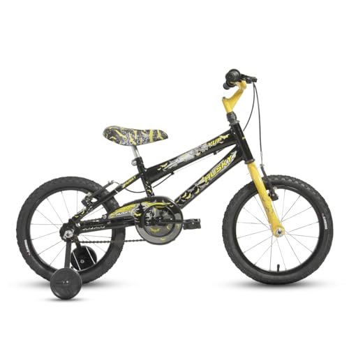 Bicicleta Infantil Masculino Aro 16 Homem Morcego Preta Menino Alumínio Husky com Rodinhas