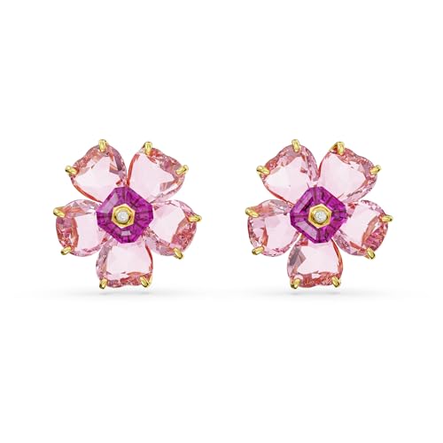 Swarovski Womens Idyllia Stud Earrings, Flower, Pink, Gold-Tone Plated (B0C1HMCBR6) Amazon Price History, Amazon Price Tracker