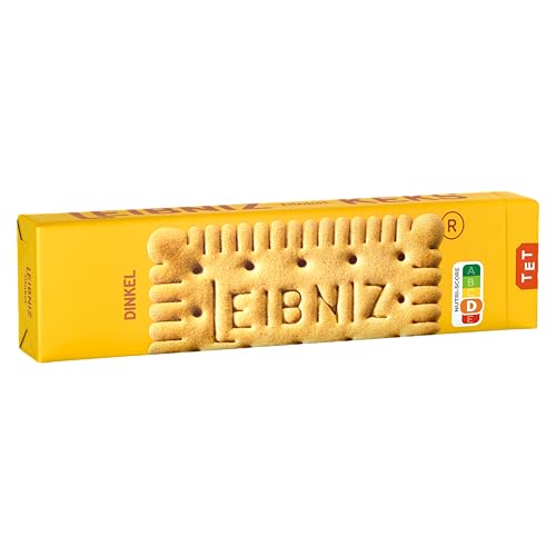LEIBNIZ Dinkelkeks 190 g knusprige Kekse mit 100 % Dinkelmehl gebacken nur echt mit 52 Zähnen (1 x 190 g)