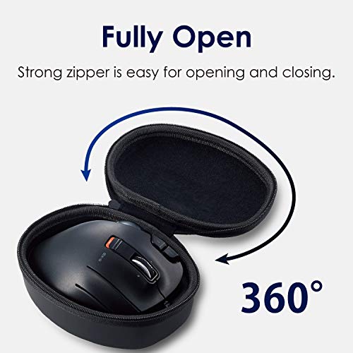 Image of ELECOM Official Hard EVA Travel Protection Storage Case Replacement for M-XT2&3 Series, Wired /Wireless Thumb Control Trackball Mouse, Ergonomic Design, Optical Gaming Sensor - Case Only (BMA-XT2BK)