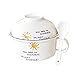 PENFZRN Wei-Luong Dining Ciotola delle Famiglie Ceramica Creativa con Coperchio Bento Box Carino Ramen Ciotola di Frutta Ciotola Soup Bowl Set Kitchen
