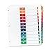 Avery 11141 Ready Index TOC Dividers, Tabs 1-12, Letter Size, Color, 12 Tabs/ST