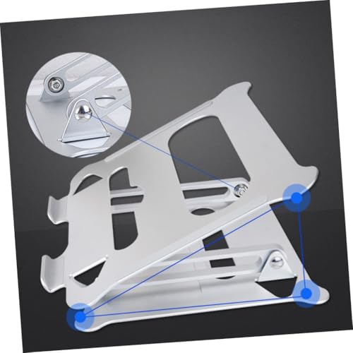 Base plegable ajustable para laptop en aluminio plata miniatura 6