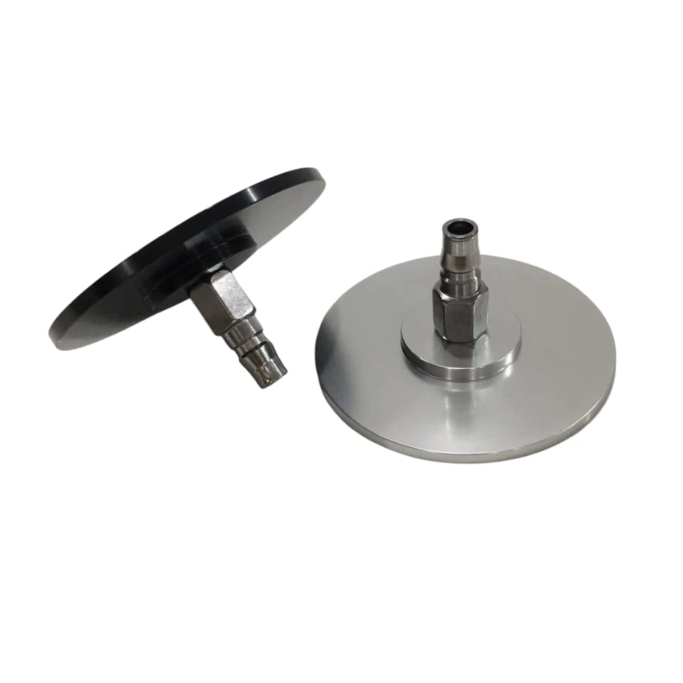 Suction Cup Base Adapter For Vac Machine - 3-Pin XLR Connector Replacement, Aluminum, 10cm Diameter