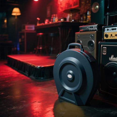 GORPANIX Cymbal Case With Foam Durable Cymbal Hard Cases, Fits Up to 10 * 21\" Cymbals, Design for Drums Cymbal, 22\" Cymbal Cases Upgrade from Cymbal Bag, Travel Case, Cymbal Vault Standard Black