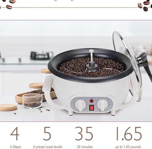 Tostadora de café eléctrica con temporizador 1.65 lb miniatura 2