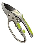 Garden Guru Professional Ratchet Pruning Shears Clippers – 4X Cutting Power – Ratcheting Garden Anvi