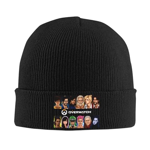 TEWSGDXD Jeux Overwatchs Personnages Tuques Bonnet Casques Unisex Adultes Drôles Hippies Bonnets Cadeaux Famille