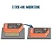 Runleader Digital Self Powered Hour Meter,Vibration Activated,Resettable Job Timer, User Lock Shutdown for Generator Marine ATV Lawn Mower Motor(Orange)