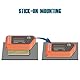 Runleader Digitaler kabelloser Betriebsstundenzähler mit eigener Stromversorgung, vibrationsaktivierter, rücksetzbarer Job-Timer, Benutzersperre für den Generator Marine Lawn Mower (Orange)