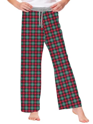 Image of Remimi Girl Boy Plaid Pants Drawstring Summer Casual Loose Bottoms 5-14 Years
