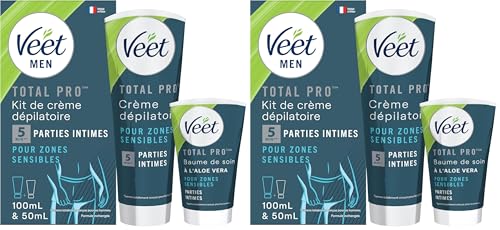 Veet Men - Kit d’Épilation Parties Intimes - Crème...