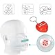 NHQZ 4 PCS Beatmungsmaske Erste Hilfe, CPR Maske Face Shield, Beatmungsmaske Schlüsselanhänger, Tragbarkeit Beatmungsbeutel mit Einwegventil,Mund zu Mund Beatmung Schutz für Die Notfallrettung