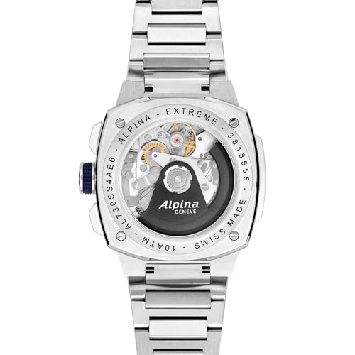 Image of Alpina Men's Alpiner Extreme Swiss Made 3-Hand Chronograph Automatic Watch, 62 Hour Power Reserve, Stainless Steel, Sapphire Crystal, 41mm, 100M Water Resistant