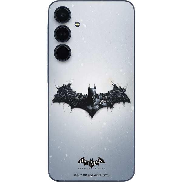 Skinit Decal Phone Skin Compatible with Galaxy A36 5G - Officially Licensed DC Comics Arkham Origins Arkham Logo Design