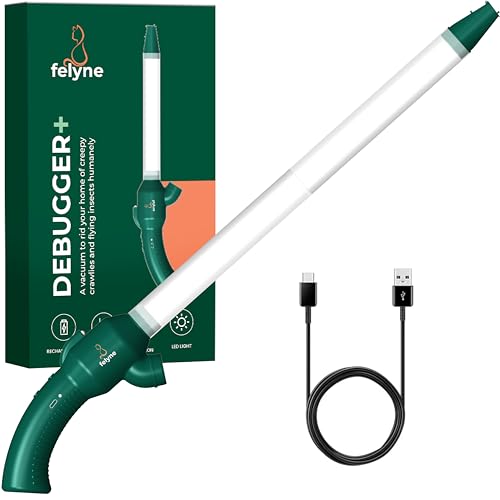 New Rechargeable Spider Catcher Vacuum Strong Suction Blows Insects Back Out Long Handle Humane...