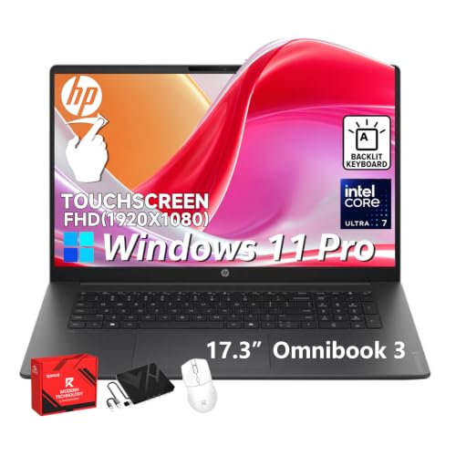 Image of HP OmniBook 17 inch FHD Touchscreen Laptop Intel Ultra 7 355 32GB RAM 2TB SSD