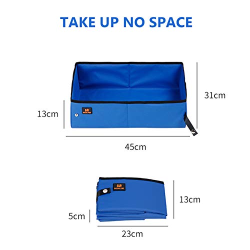 ninhada de estimação,Caixa de areia para gatos dobrável Tecido portátil dobrável à prova d'água ant