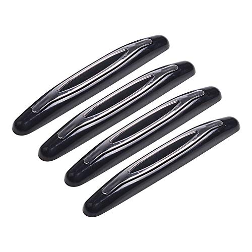 Puerta del Coche Borde Protector de la Etiqueta engomada de Las Tiras con Fuerte Adhesivo, Anti-colisión, Anti-fricción, para Vehículo Automotor SUV Camión 4Pcs/Set (Negro)