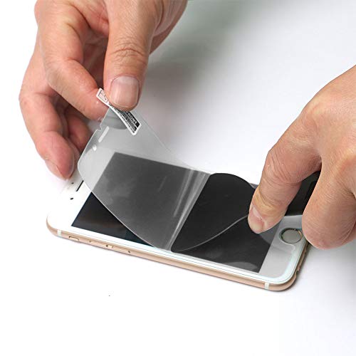 KiKiHong 6 stuks spatel kunststof flexibele spatel set spatelmes schraper gereedschap voor behang, muur, zwart (1,5/2/3/4/6/8 inch) - Afbeelding 3