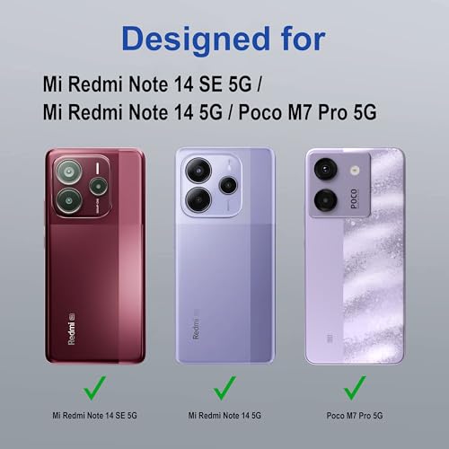 Image of Zapcase Back Case Cover for Mi Redmi Note 14 SE 5G | Compatible for Mi Redmi Note 14 SE 5G Back Cover | Case Cover with Camera Protection | (TPU + PC | Translucent Black)
