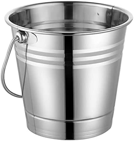 OUSIKA Cubo de vino Cubo de hielo Tina de hielo Cubo de hielo de acero inoxidable Enfriador de hielo portátil con asa Contenedor de cubitos de hielo for champán Cubo enfriador de cerveza Cubo de champ OUSIKA Cubo de vino Cubo de hielo Tina de hielo Cubo de hielo de acero inoxidable Enfriador de hielo portátil con asa Contenedor de cubitos de hielo for champán Cubo enfriador de cerveza Cubo de champ