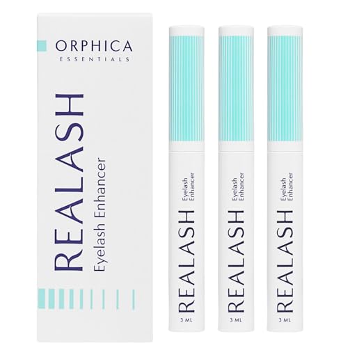 ORPHICA Realash Acondicionador De Pestañas 3 ml, Paquete de 3 - Serum Pestañas Crecimiento, Suero Fortalecedor y Engrosador de Pestañas Largas - Tratamiento Eyelash Growth Serum