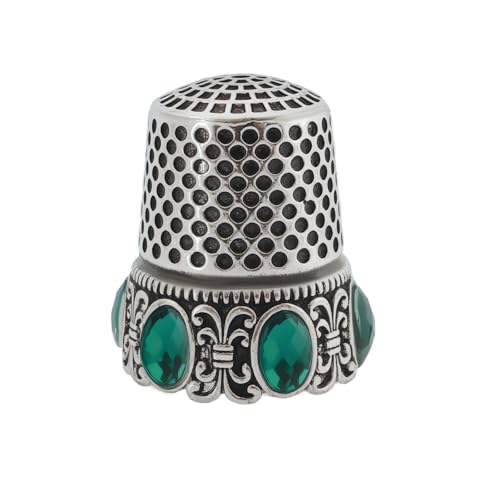 SG Store 1 Dé à Coudre Vintage en Métal 24 X 20 Mm pour Broderie Et Réparation de Couture (argent)