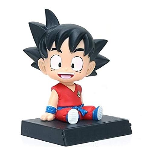 Image of Awestuffs Phone Holder Car Decoration Bobblehead Action Figure Pack of 1 (Gokuu)
