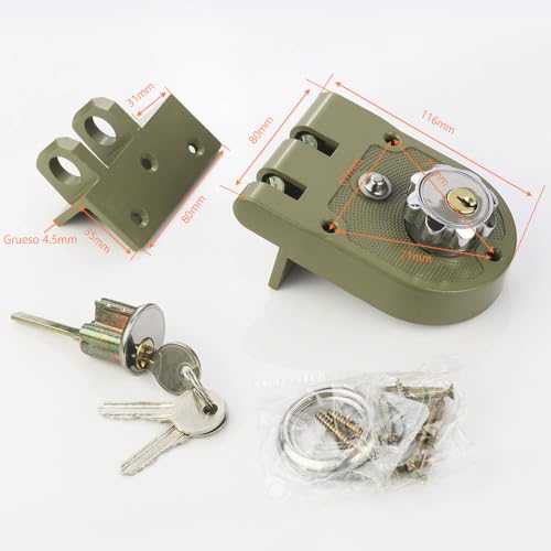 Cerradura para puerta corrediza de herrería 11 Imagen adicional
