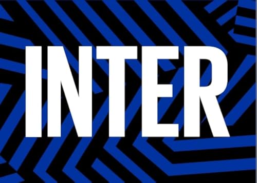 Bandera de Inter de 140 x 100 cm con wordmark central grande 2