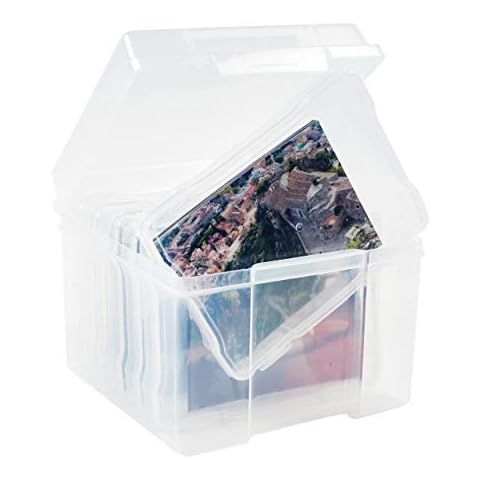 Office Mania Caja de Almacenamiento de Fotos con Etiquetas Cover