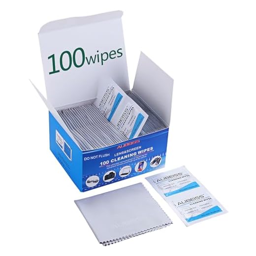 Pre-Moistened Lens Wipes ALIBEISS Screen Wipes for Glasses, Camera,Tablets, Smartphone, Screens and Other Delicate Surfaces,Pack of 100