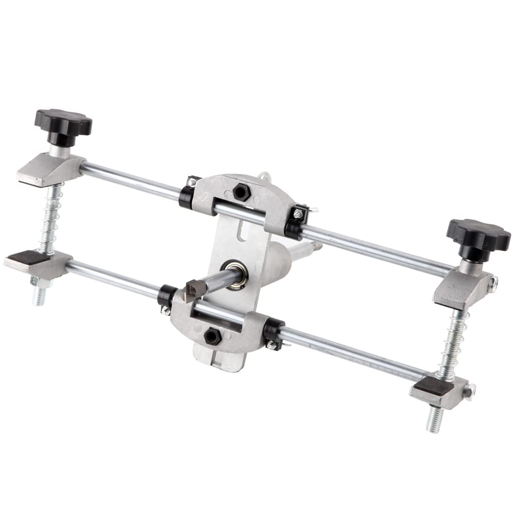Kit de plantilla de cerradura de puerta JIG1 18mm 22mm 25mm Juego de mantenimiento de plantilla de ajuste de cerradura Juego de abertura de sierra de agujero Plantilla de mortaja para carpintería